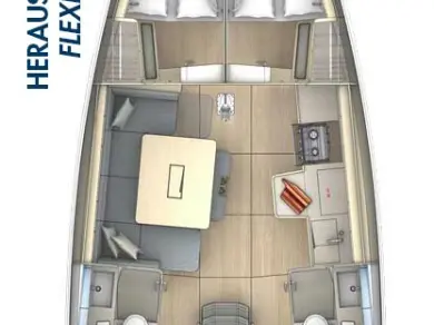 Wynajem Żaglowiec Dufour z patentem 
