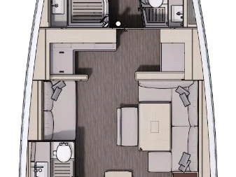 Wynajem Żaglowiec Dufour z patentem 