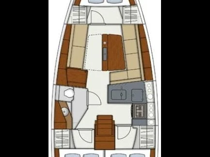 Wynajem łodzi Lefkáda tanio Hanse 345