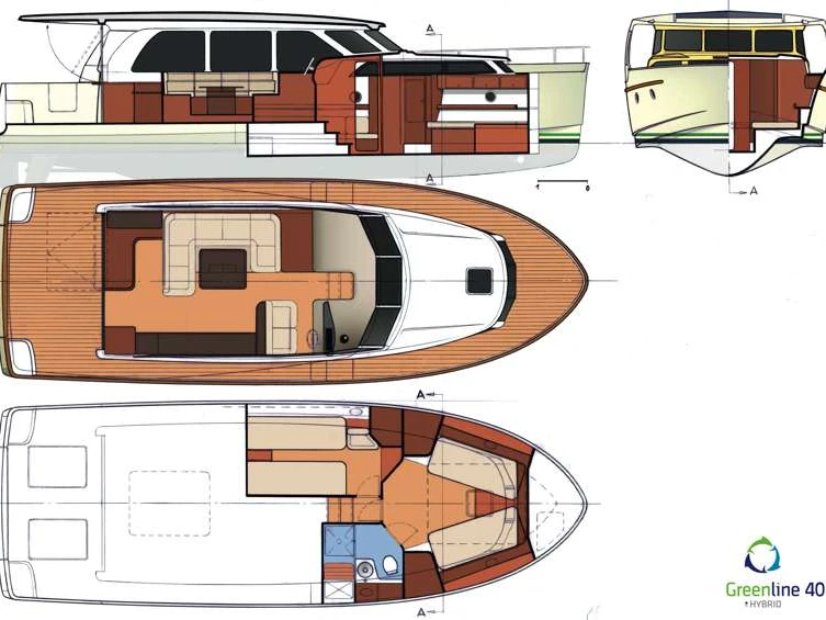 Wynajem Luksusowy jacht w Pula - Greenline Yachts Greenline 40