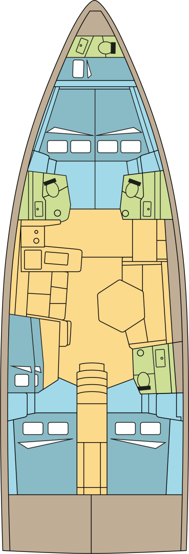 Dufour Dufour 48 między profesjonalistami a osobami prywatnymi w Donji Seget