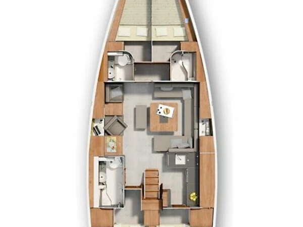 Hanse Hanse 455 między profesjonalistami a osobami prywatnymi w Donji Seget