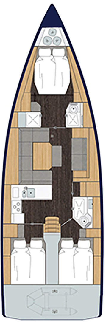 Wynajem Żaglowiec Bavaria z patentem 