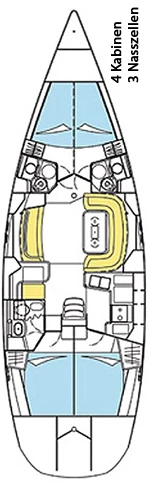 Wynajem Żaglowiec Jeanneau z patentem 