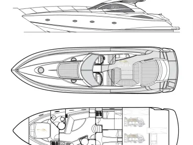 Wynajem Luksusowy jacht Sunseeker z patentem 