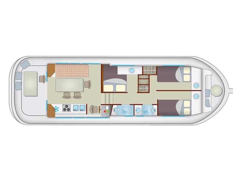 Wynajmij Pénichette Pénichette 1260 R w Saint-Léger-sur-Dheune