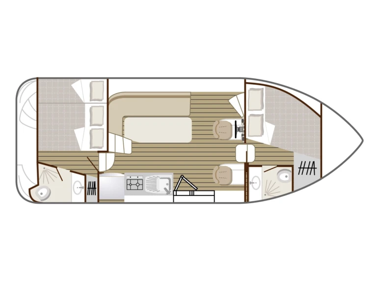 Nicols Yacht Nicols Confort 900 DP między profesjonalistami a osobami prywatnymi w Grez-Neuville