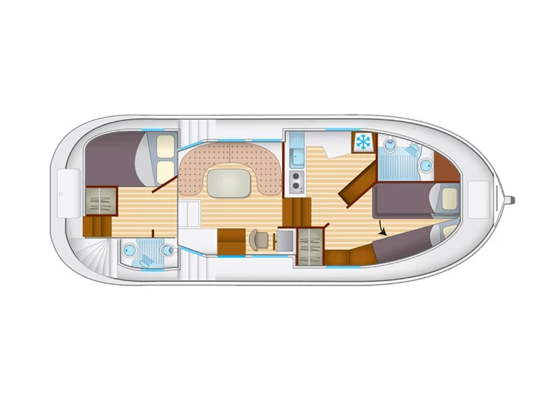Pénichette Pénichette 1020 FB między profesjonalistami a osobami prywatnymi w Bram