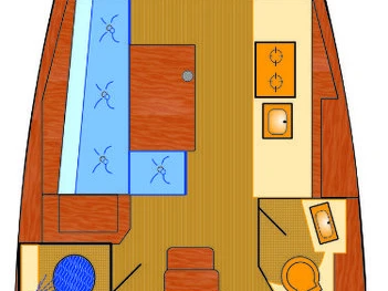 Wynajem Żaglowiec Bénéteau z patentem 