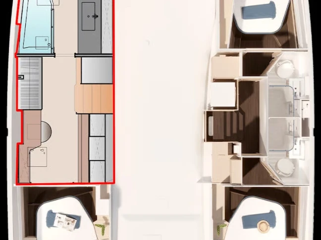 Wynajmij Fountaine Pajot Fountaine Pajot FP 44 Maestro - 3 + 2 cab. w Nassau