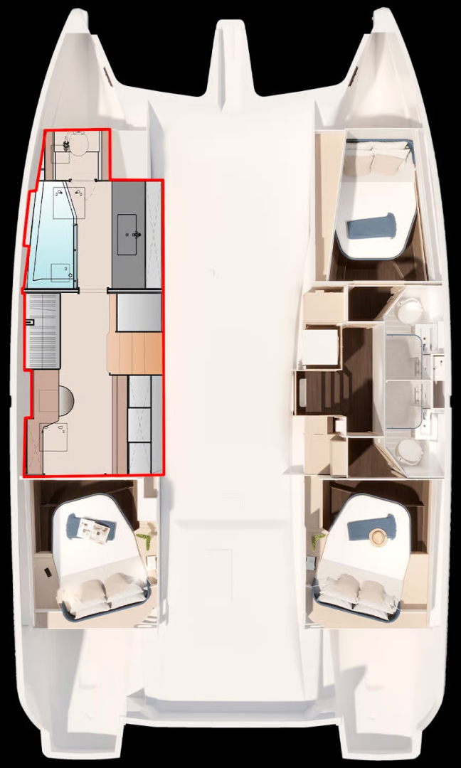 Wynajmij Fountaine Pajot Fountaine Pajot FP 44 Maestro - 3 + 2 cab. w Nassau