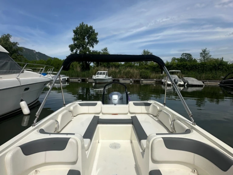 Bayliner Element E7 między profesjonalistami a osobami prywatnymi w Viviers-du-Lac