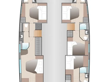Wynajem Katamaran Fountaine Pajot z patentem 