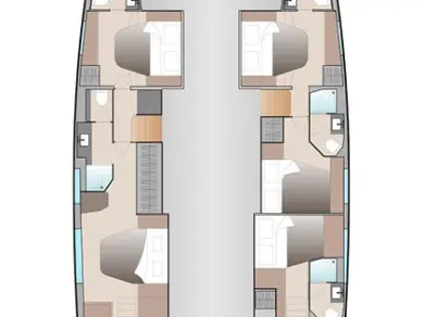 Wynajem Katamaran Fountaine Pajot z patentem 