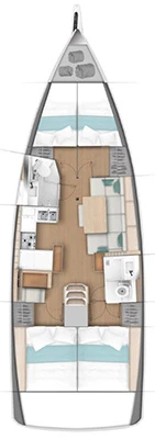 Wynajem Żaglowiec w Lefkáda - Jeanneau Sun Odyssey 440