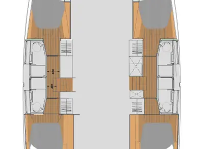 Wynajem Katamaran Fountaine Pajot z patentem 