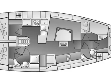 Wynajem Żaglowiec w Sukosan - Elan Impression 444