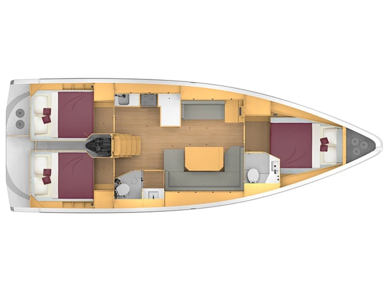 Wynajem łodzi Bavaria Bavaria C42 (3 cab.) w Lefkáda na SamBoat 