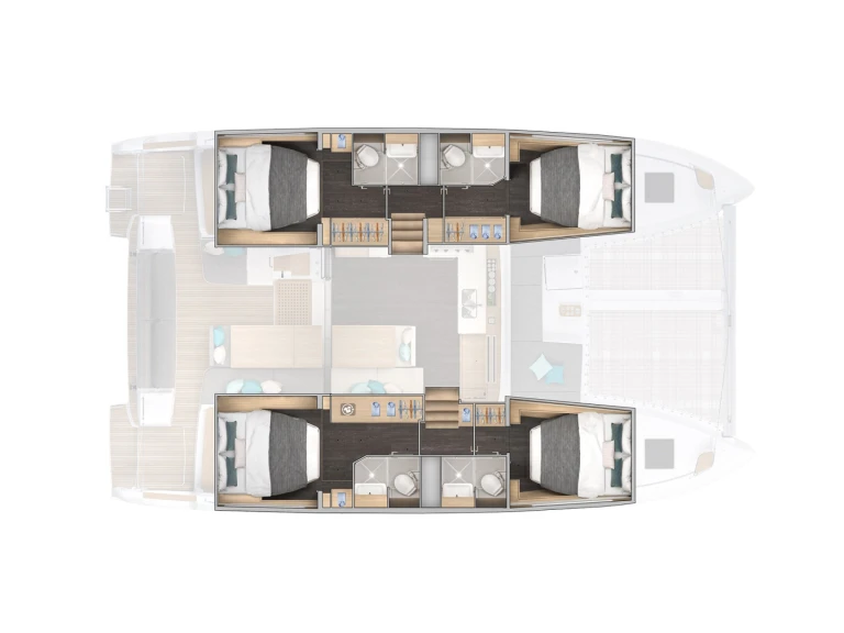 Wynajem łodzi Lagoon Lagoon 43 (6 cab.) w Gouvia na SamBoat 