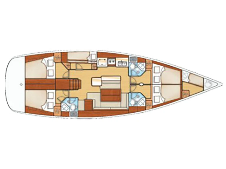 Wynajem Żaglowiec Bénéteau z patentem 
