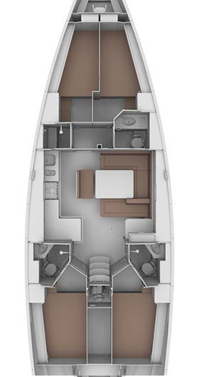 Bavaria Cruiser 46 między profesjonalistami a osobami prywatnymi w Portisco