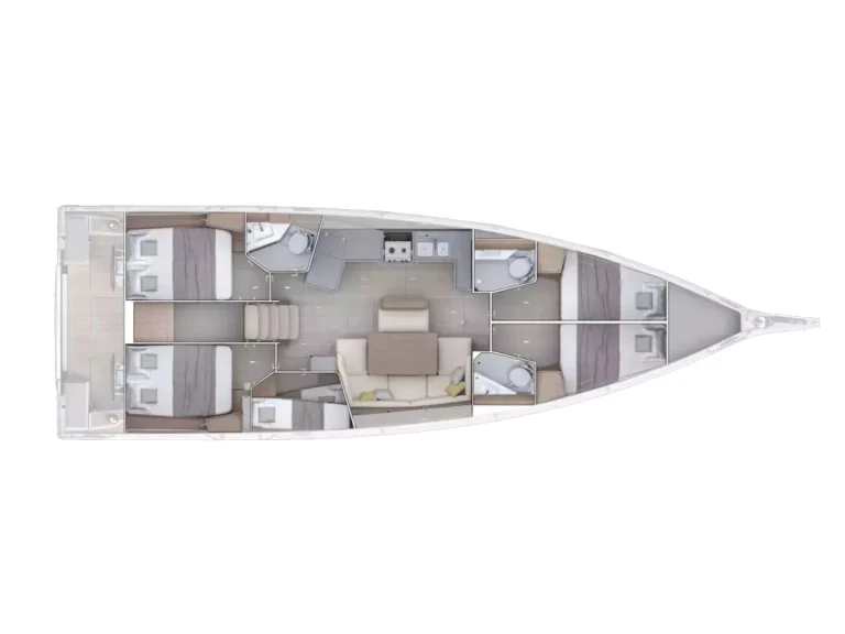 Bénéteau Oceanis 47 - 5 cab. między profesjonalistami a osobami prywatnymi w Nea Peramos