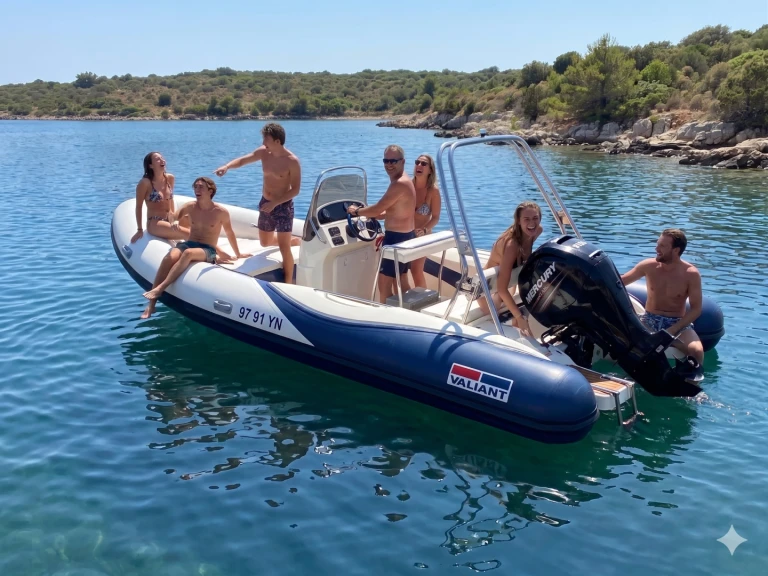 Valiant V 650 Cruiser między profesjonalistami a osobami prywatnymi w Carnon-Plage