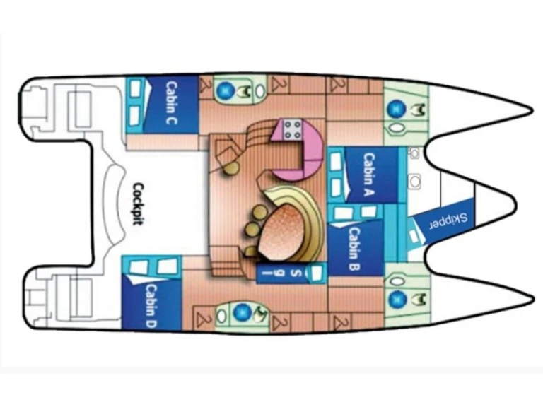 Wynajem Katamaran w Lefkáda - Alliaura-Marine Privilege 465