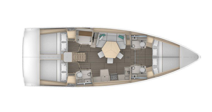 Wynajem Żaglowiec Dufour z patentem 