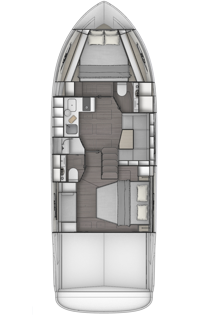 Wynajem łodzi Trogir tanio Bavaria SR41