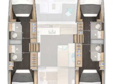 Wynajem łodzi Palma de Mallorca tanio Lagoon 43