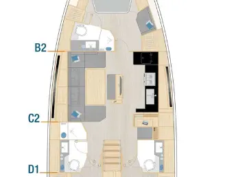 Wynajmij Hanse Hanse 460 w Lefkáda
