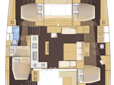 Lagoon Lagoon 52 F między profesjonalistami a osobami prywatnymi w Gouvia