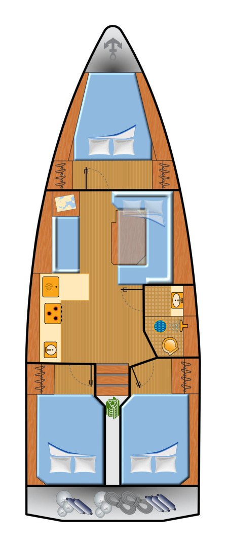 Żaglowiec do wynajmu w Punat w najlepszej cenie