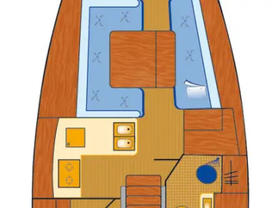 Wynajem Żaglowiec Bénéteau z patentem 