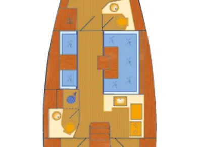 Jeanneau Sun Odyssey 419 między profesjonalistami a osobami prywatnymi w Punat