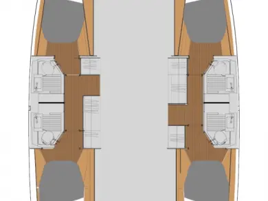 Wynajem Katamaran Fountaine Pajot z patentem 