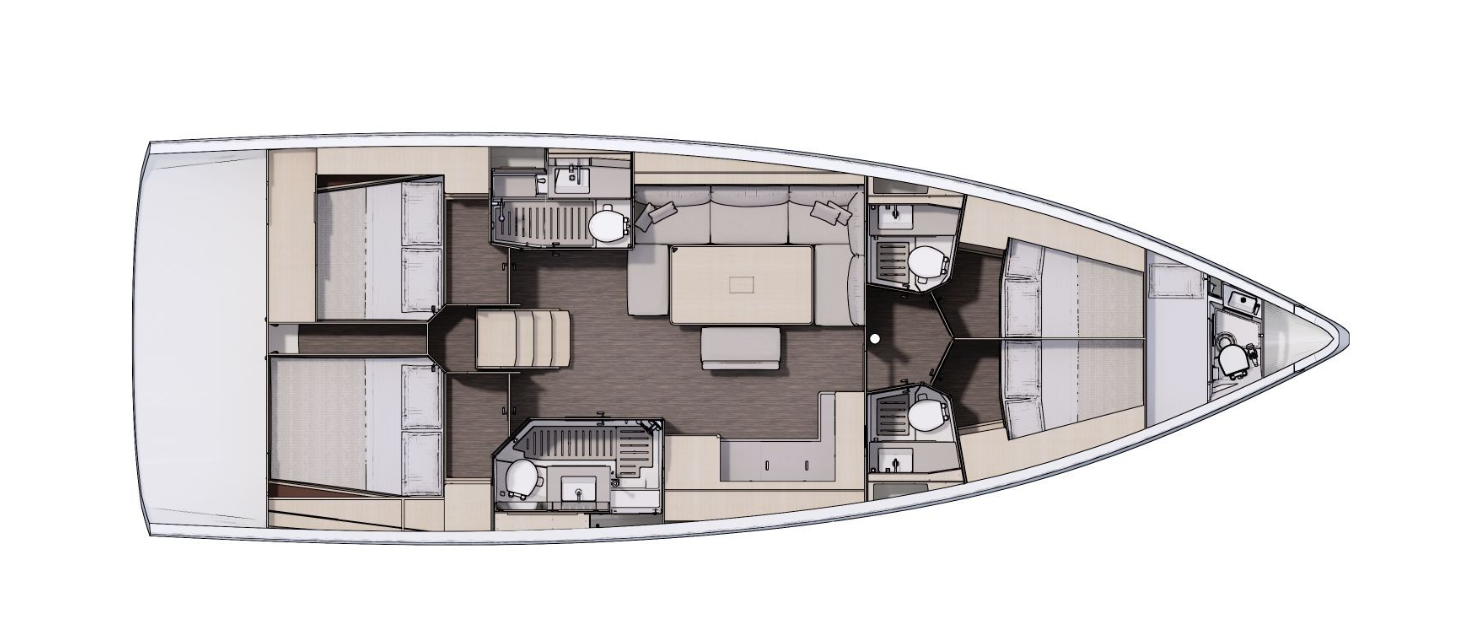 Wynajem łodzi Lefkáda tanio Dufour 470