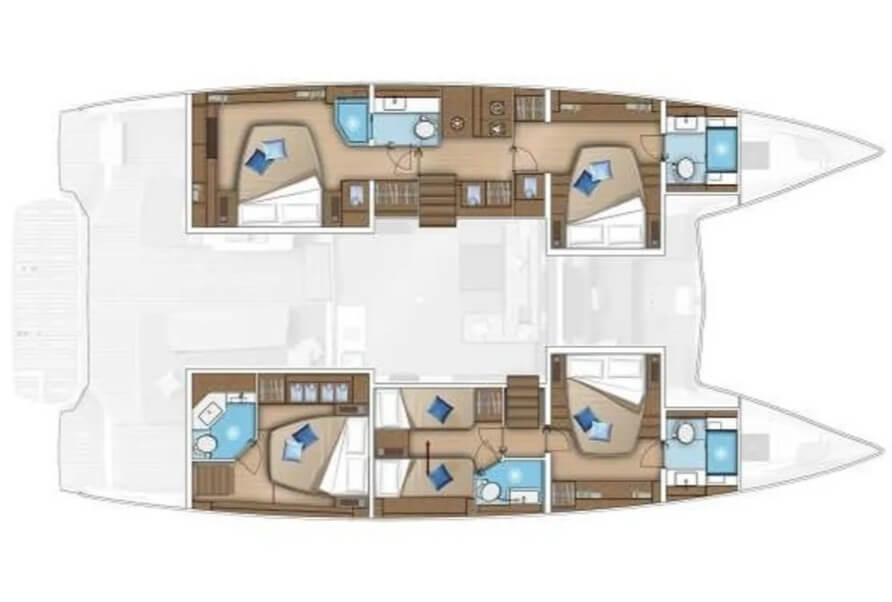 Wynajem łodzi Donji Seget tanio Lagoon 55 - 4 + 2 cab.