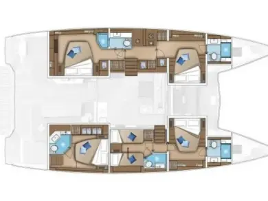 Wynajem łodzi Donji Seget tanio Lagoon 55 - 4 + 2 cab.