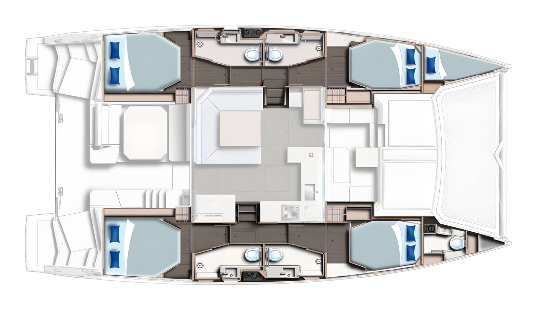 Wynajem Katamaran Leopard Catamarans / Robertson & Caine z patentem 