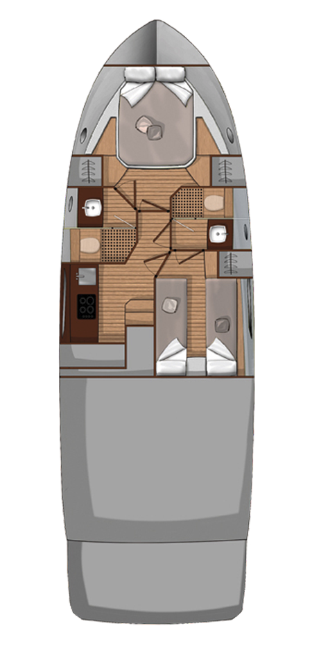 Wynajem łodzi Sukosan tanio Sessa Fly 42 - 2 cab.