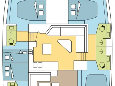 Fountaine Pajot Saona 47 między profesjonalistami a osobami prywatnymi w Bas du Fort