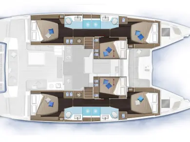 Wynajem łodzi Kaštela tanio Lagoon 51