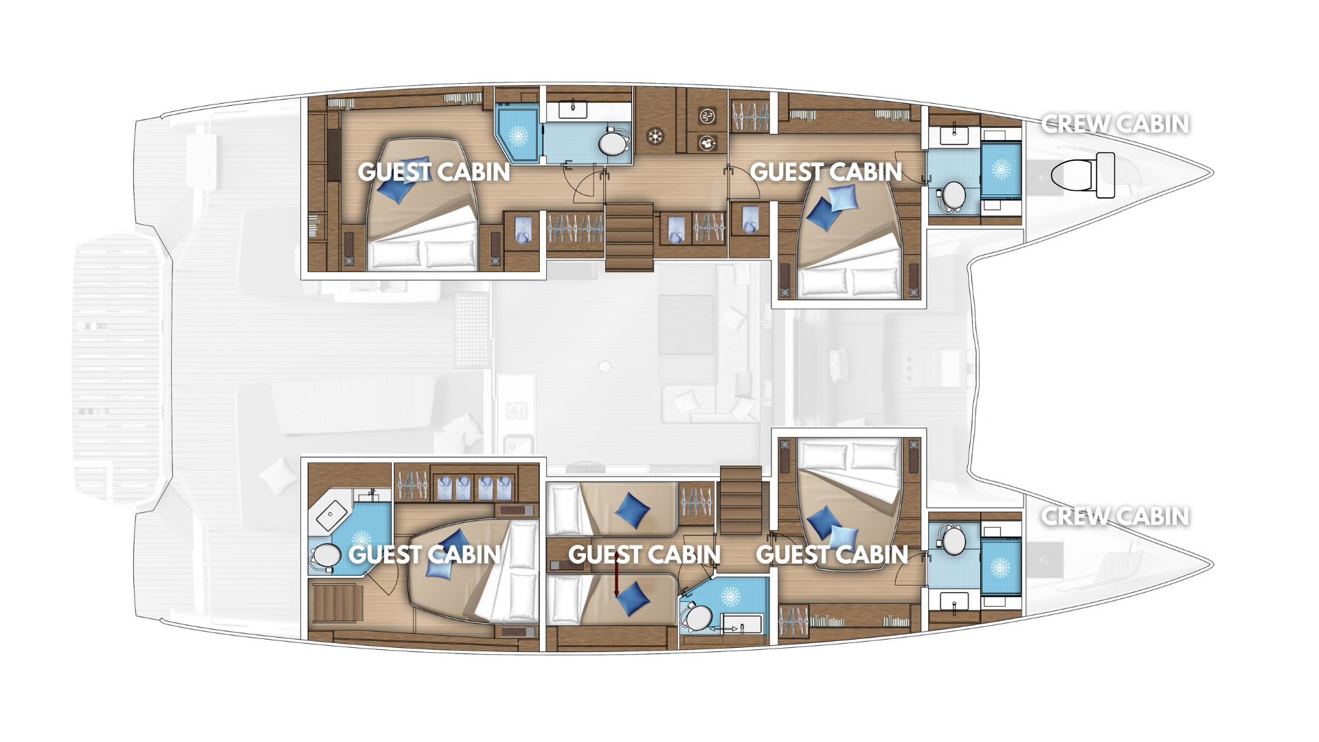 Lagoon Lagoon 55 między profesjonalistami a osobami prywatnymi w Kaštela