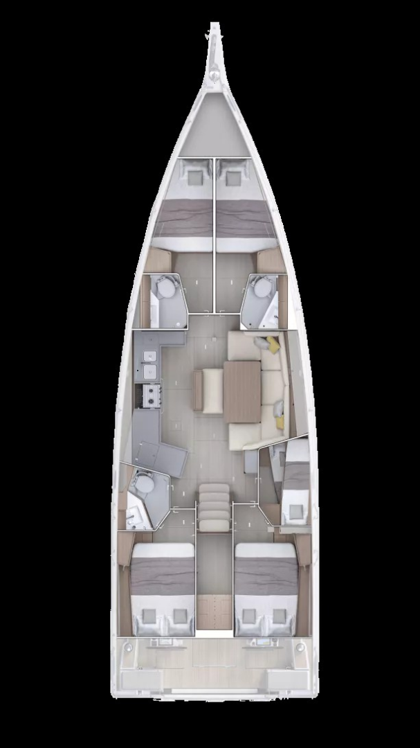 Wynajem Żaglowiec w Alimos - Bénéteau Oceanis 47 - 4 cab.