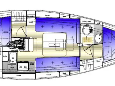Kavi Yacht Kavi 9 między profesjonalistami a osobami prywatnymi w Pula
