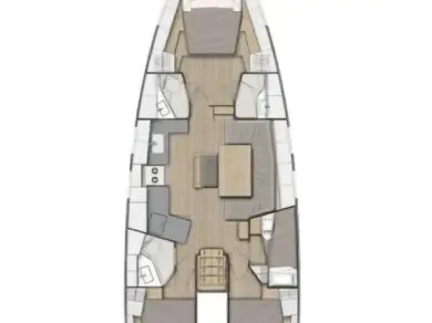 Wynajmij Bénéteau Oceanis 47 - 4 cab. w Donji Seget