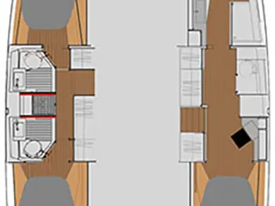 Fountaine Pajot Astrea 42 między profesjonalistami a osobami prywatnymi w Nea Peramos
