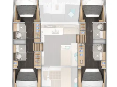 Wynajem łodzi Lagoon Lagoon 43 w Kos na SamBoat 